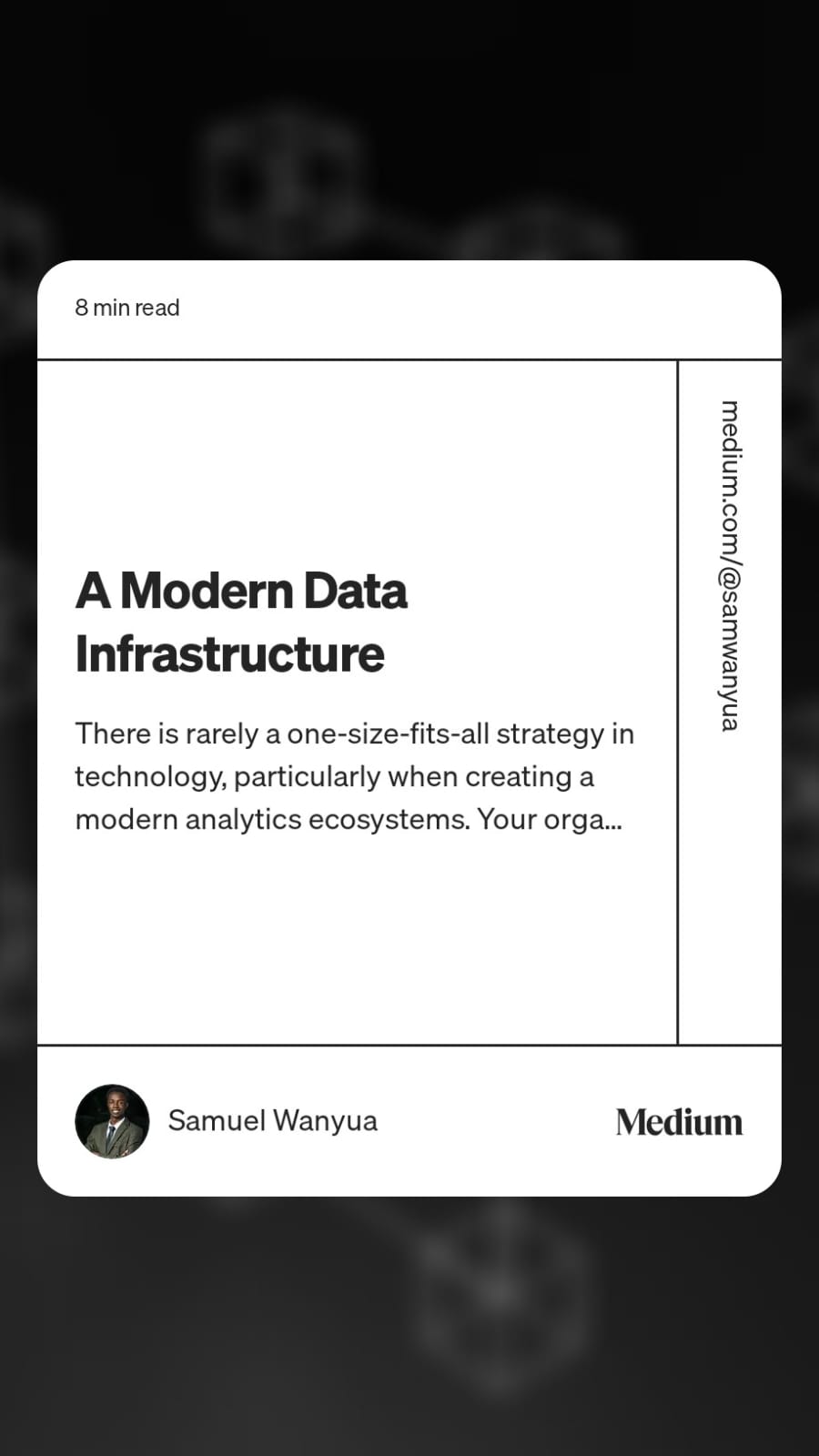 A Modern Data Infrastructure