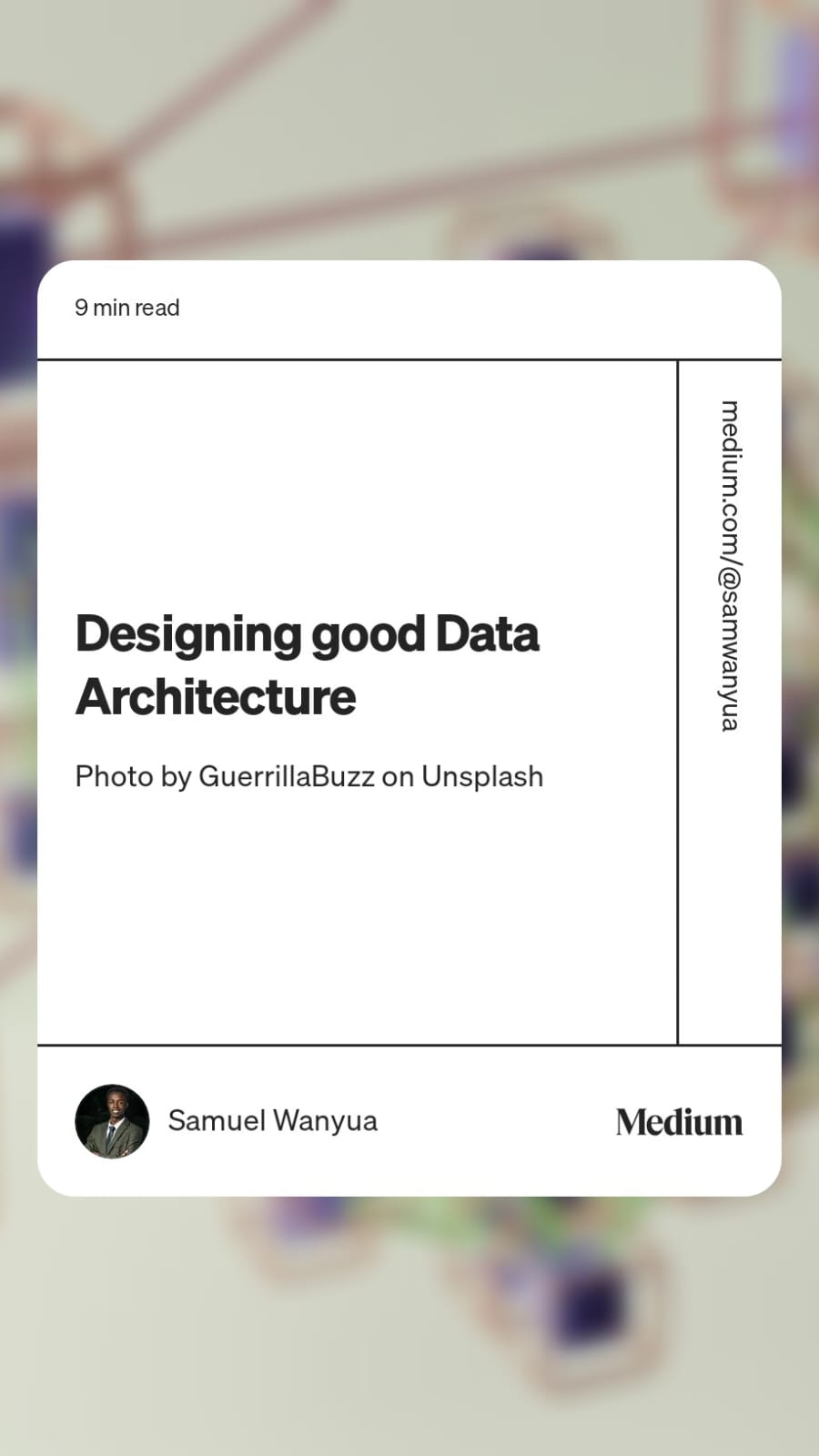 Designing Good Data Architecture