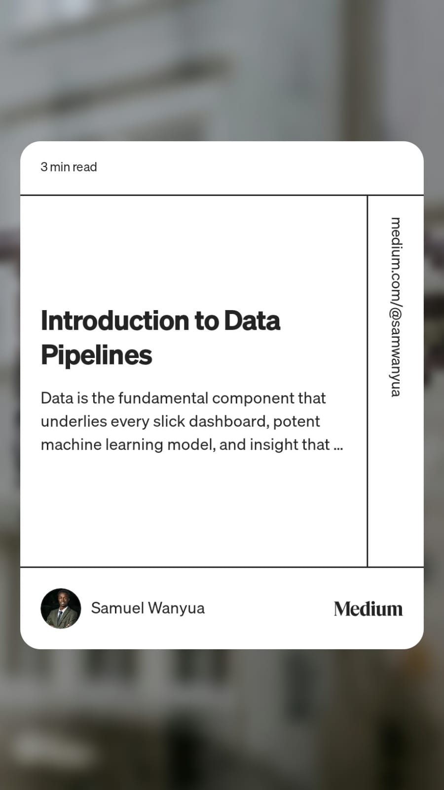 Introduction to Data Pipelines