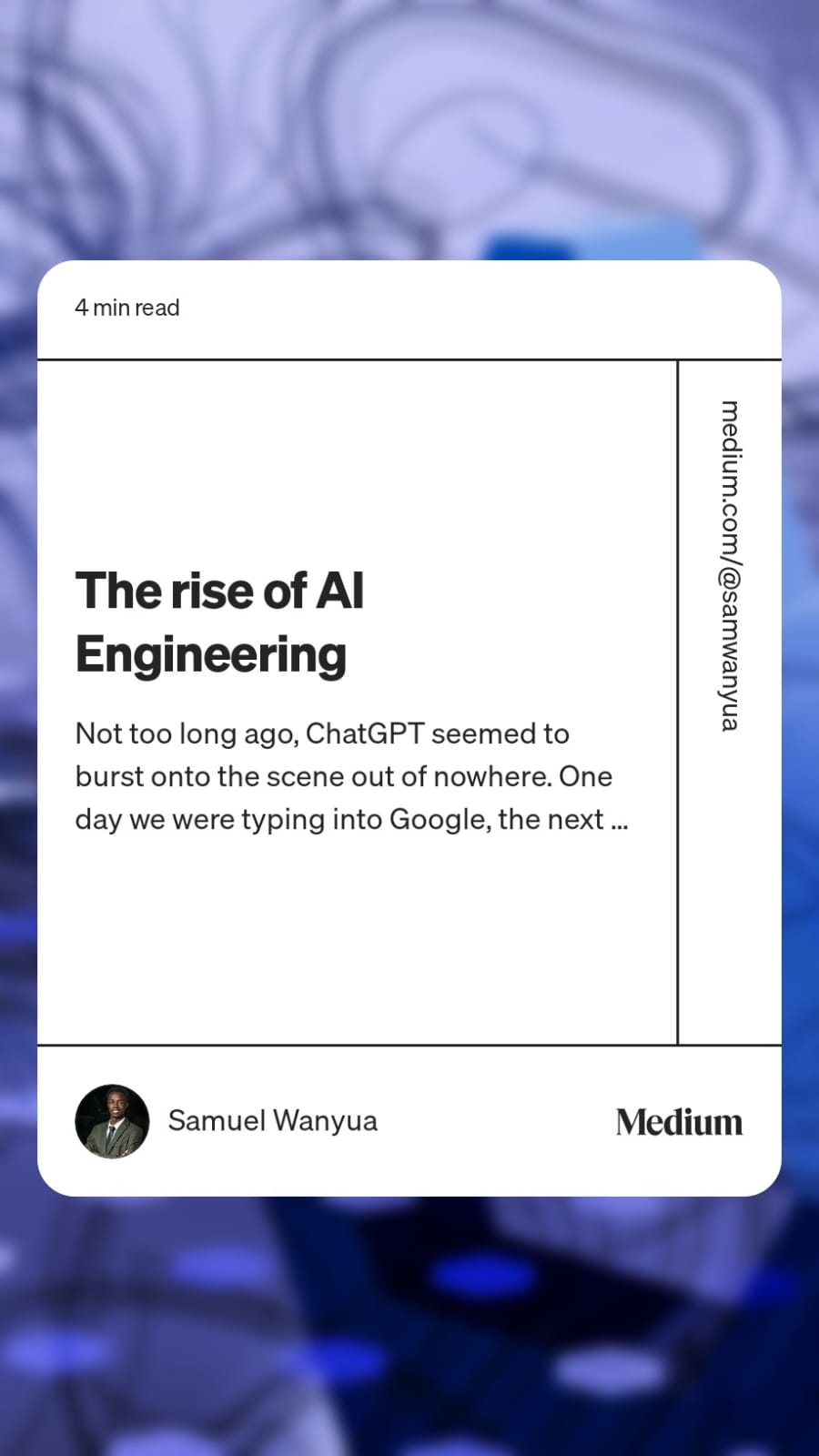 The Rise of AI Engineering